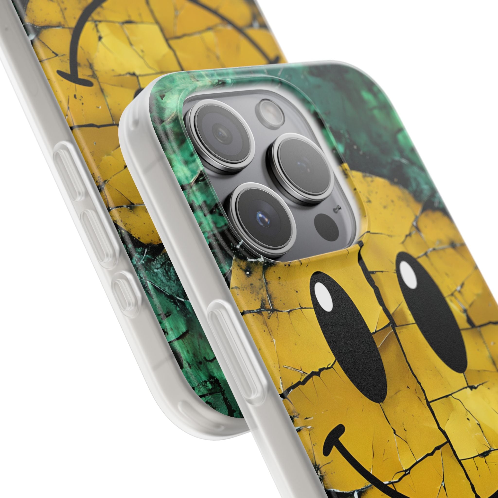 Zerbrochener Smiley iPhone 15 Pro Case - Soft