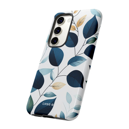 Navy Leaf Veins Samsung S23 Case - Tough