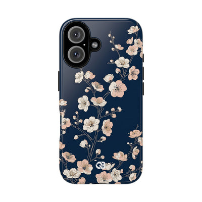Midnight Plum Blossom · Tough Phone Case for iPhone · Blue