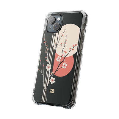 Black Impact MagSafe Phone Case for iPhone - Kyoto Midnight Blossom