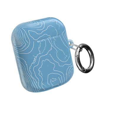 Glacial Basin Topo · Hard Case for AirPods & AirPods Pro · Blue