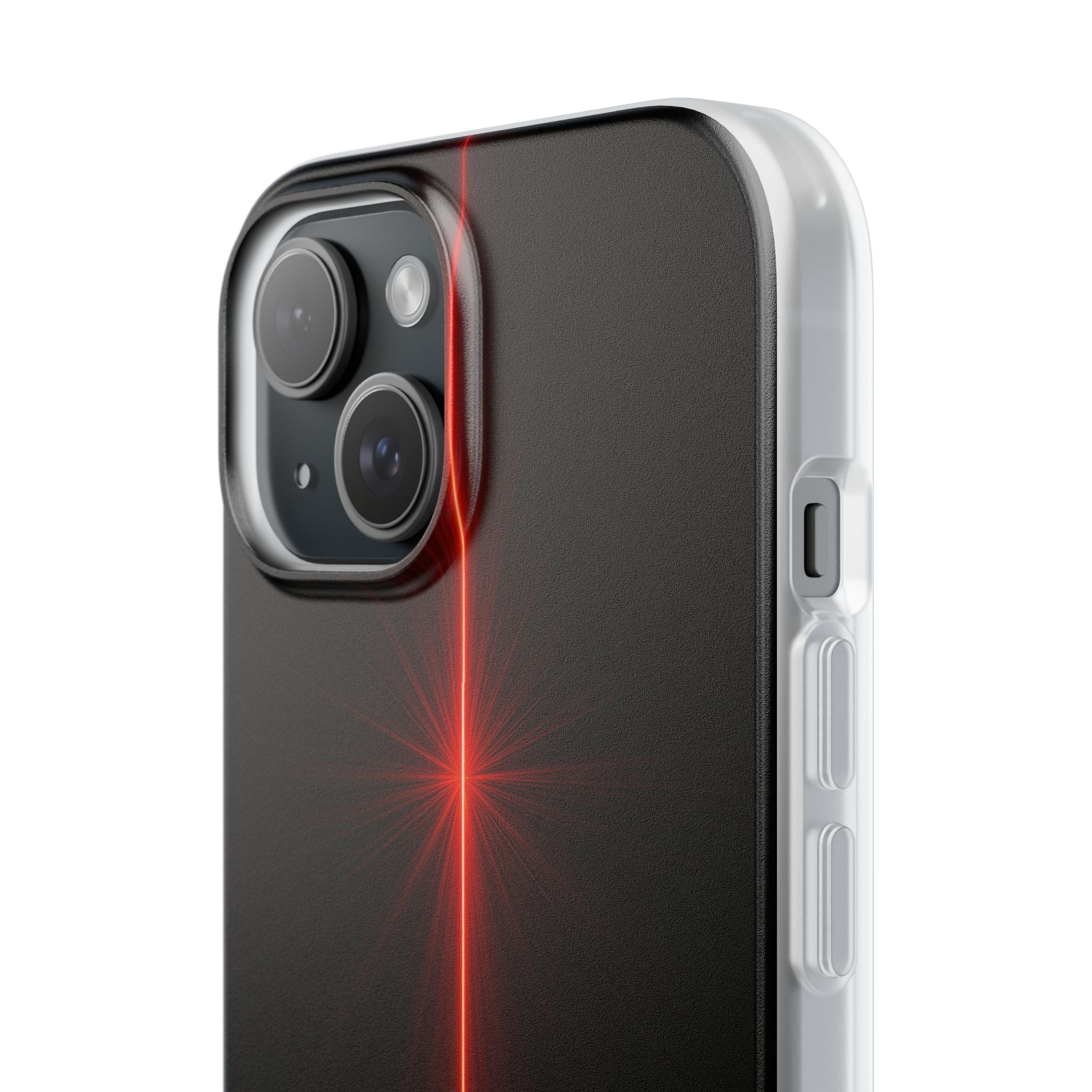 Red Lite Phone Case for iPhone - Crimson Flare Vector