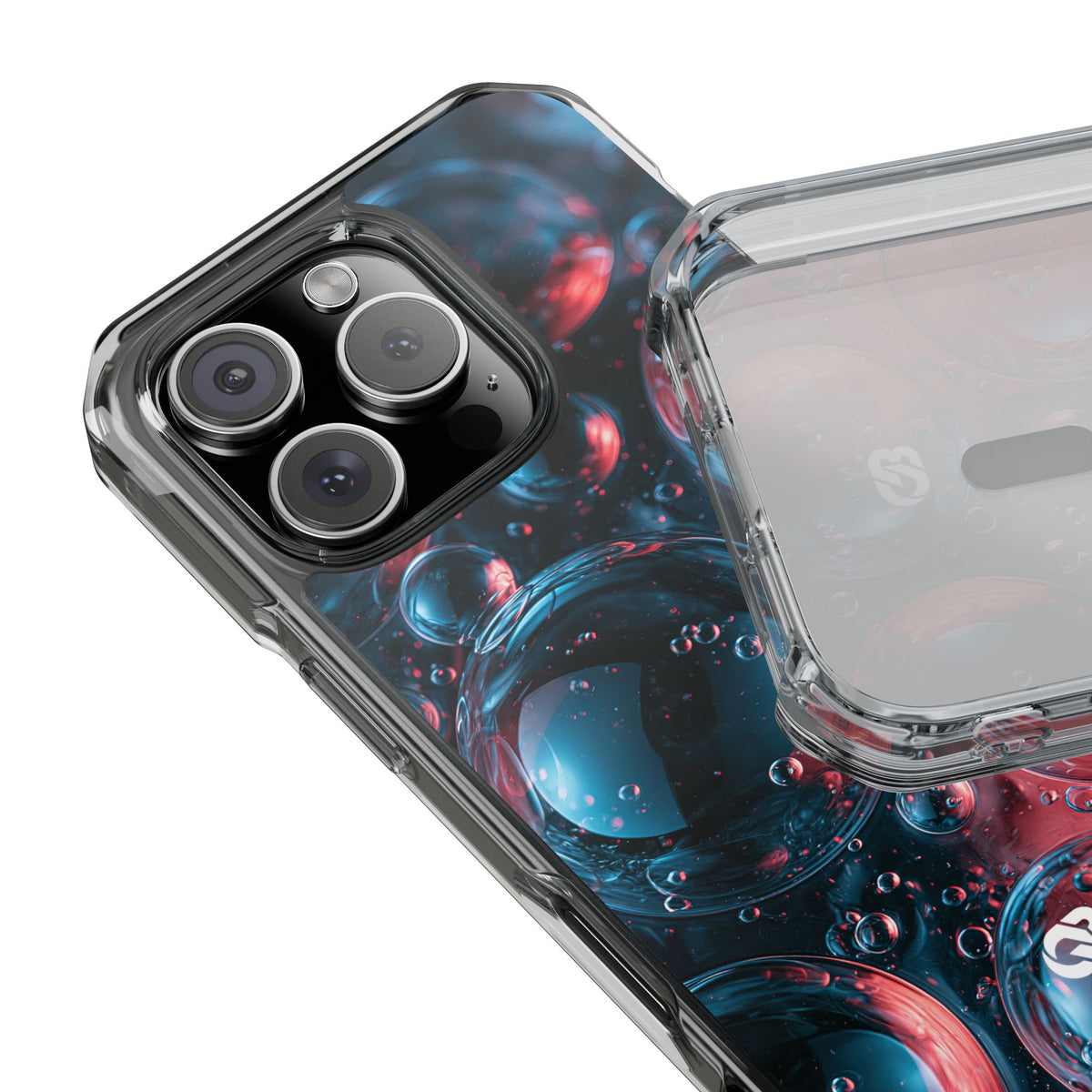 Aqua Gel Spheres · Clear Impact Magnetic Phone Case for iPhone · Blue