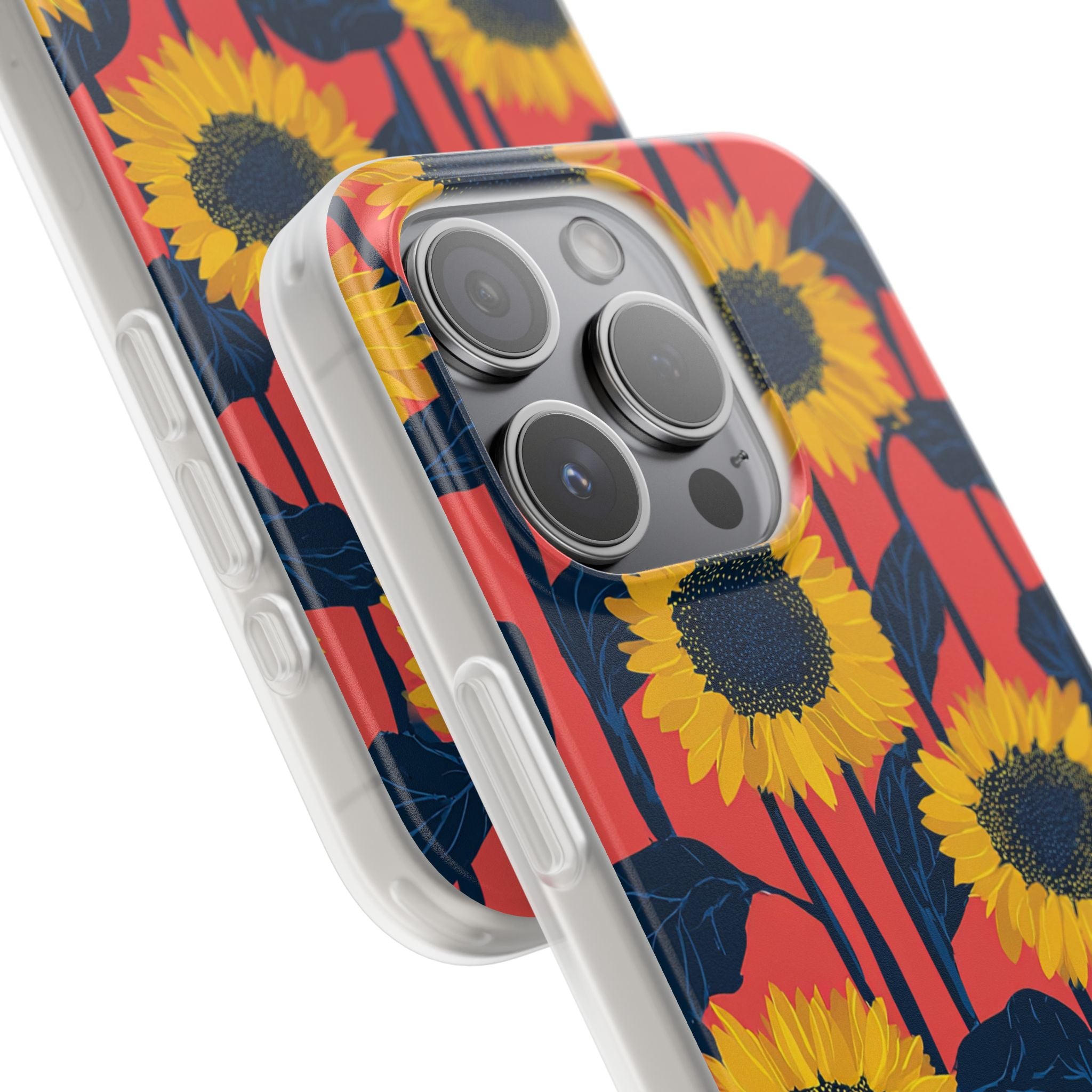 Solar Navy Bloom · Soft Handyhülle für iPhone