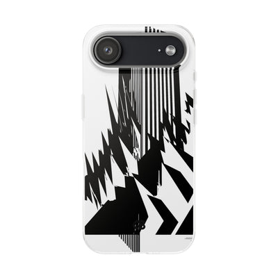 White Lite Phone Case for iPhone - Shattered Vector Spire