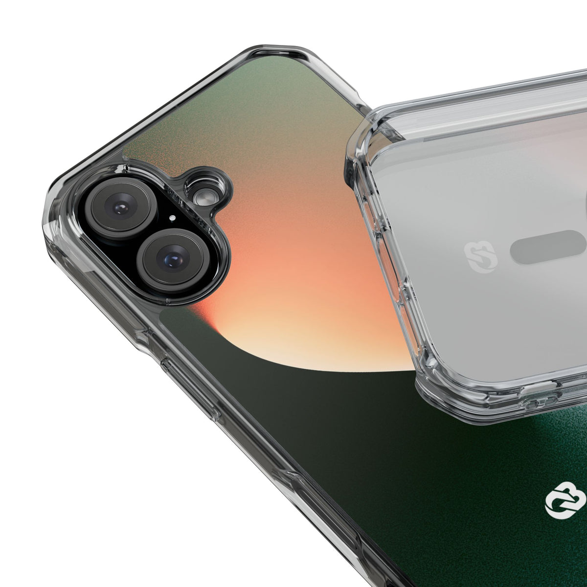 Luminous Arc · Clear Impact Magnetic Phone Case for iPhone · Green