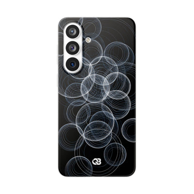 Black Lite Phone Case for Samsung - Frosted Ring Matrix