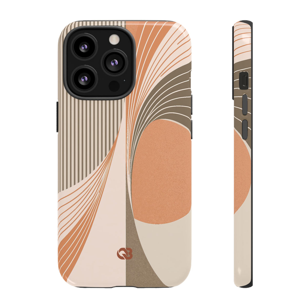 Terracotta Meridian · Tough Phone Case for iPhone · Orange
