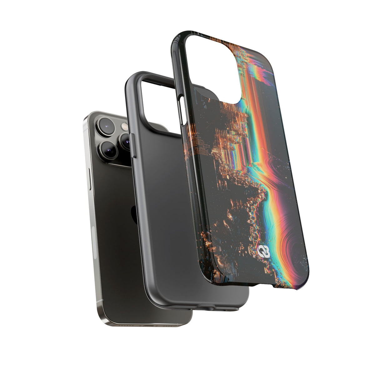 Prismatic Circuit · Tough Phone Case for iPhone · Black