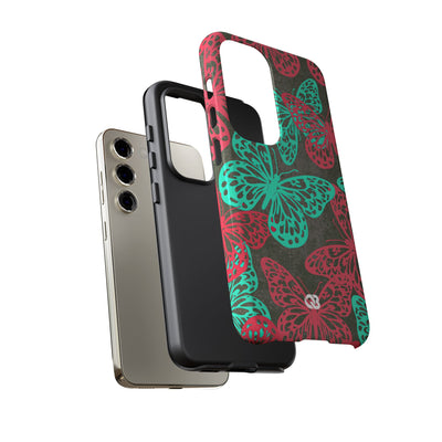Electric Papillon · Tough Phone Case for Samsung · Pink