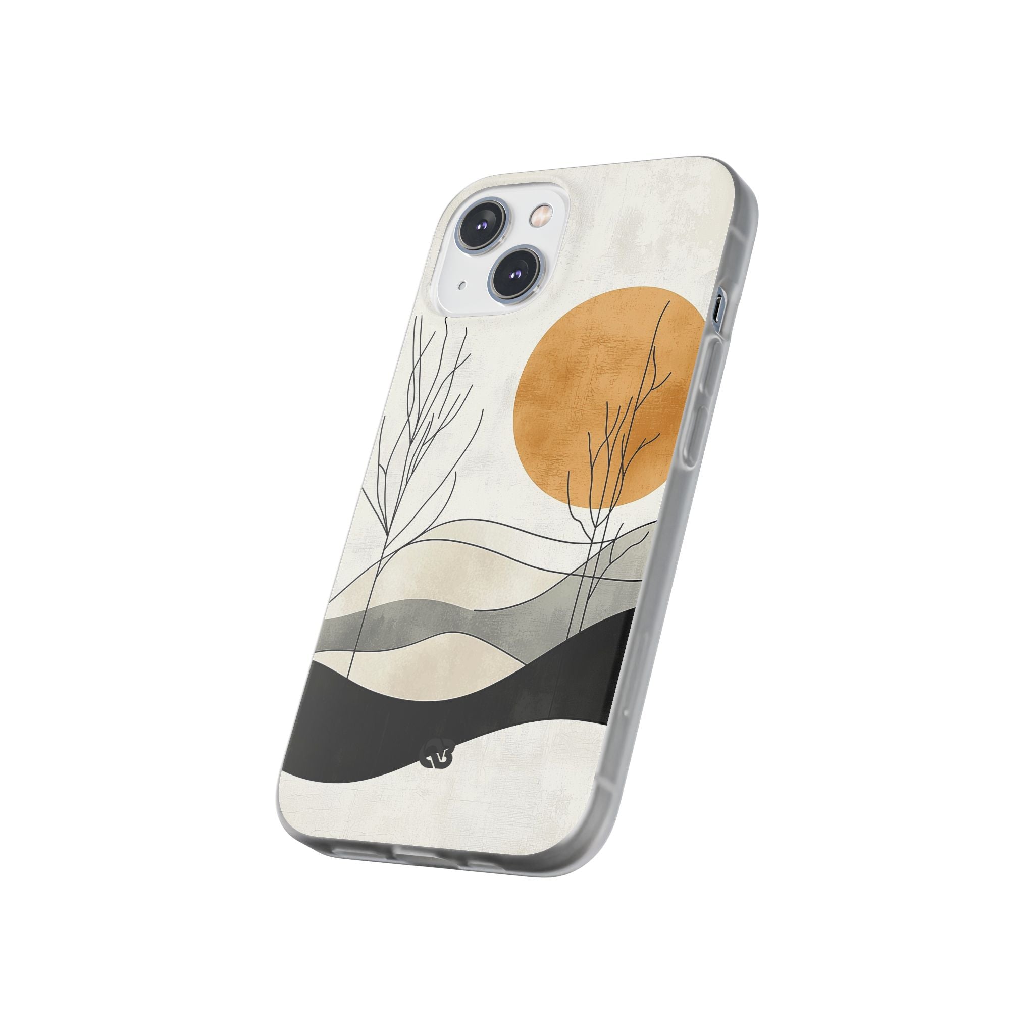 Burnt Horizon Lines · Soft Phone Case for iPhone
