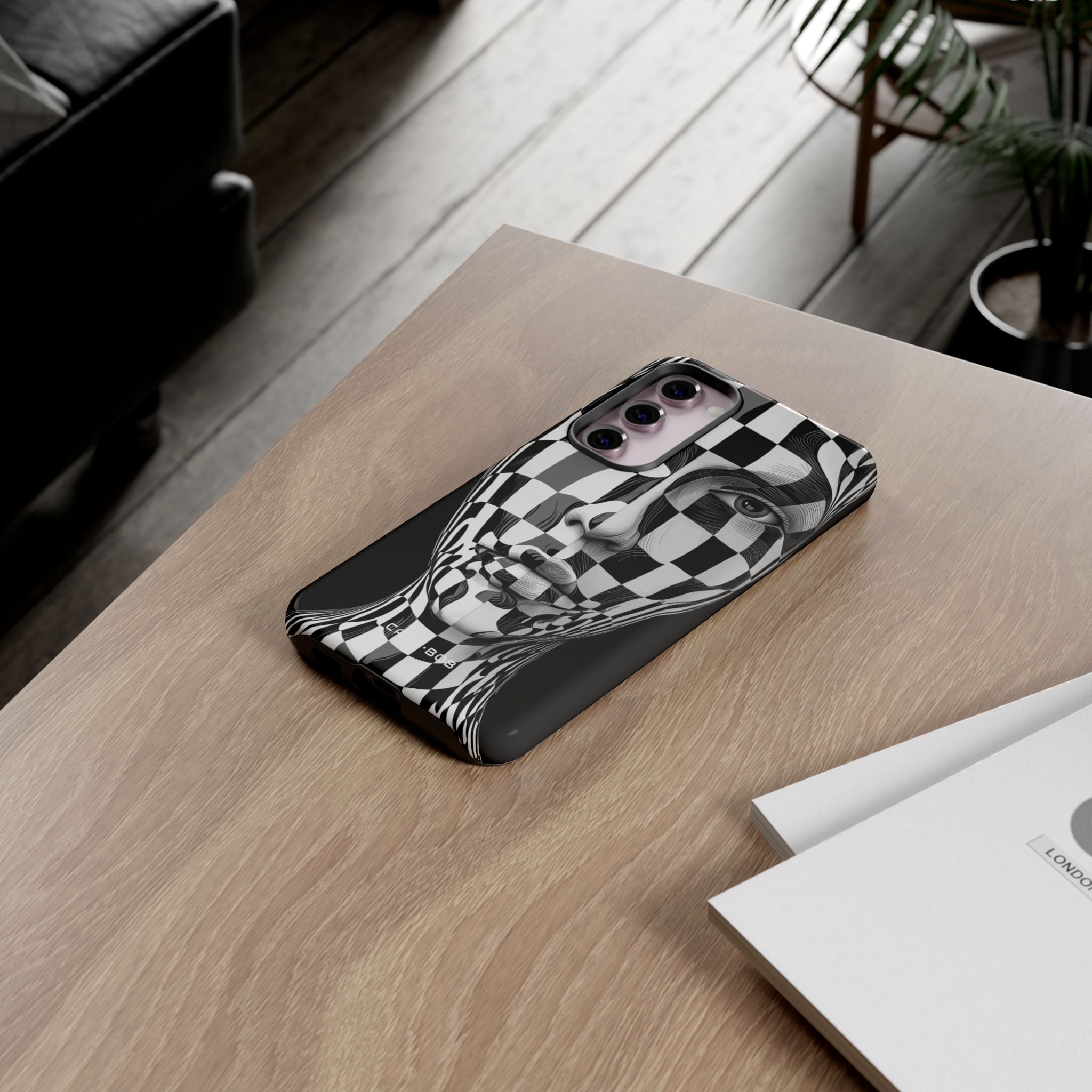 Checkered Face Samsung S23 Plus Case - Tough