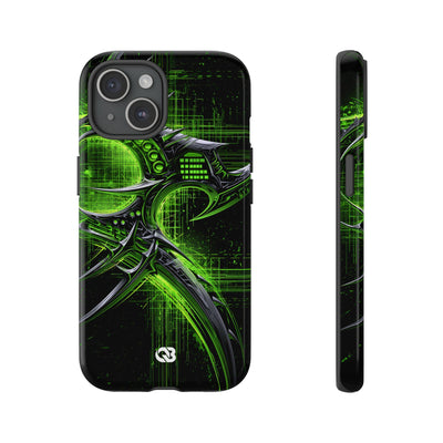 Cyber Sigil Grid · Tough Phone Case for iPhone · Green