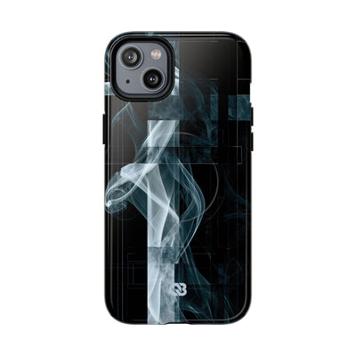 Black Tough 2.0 Magsafe Phone Case for iPhone - Arctic Vapor Grid