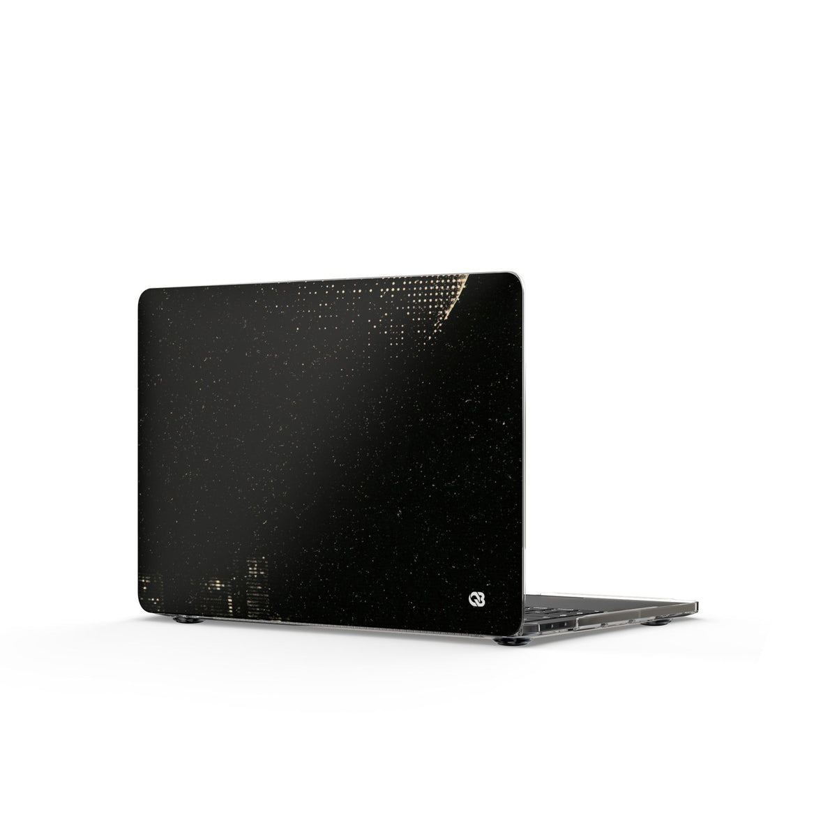 Lunar Metropolis Nocturne · Clear Hard Case for MacBook · Black
