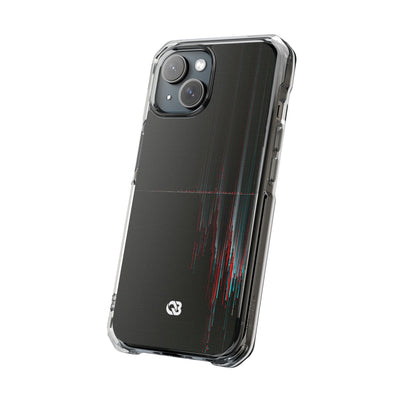 Black Impact MagSafe Phone Case for iPhone - Corrupted Data Stream