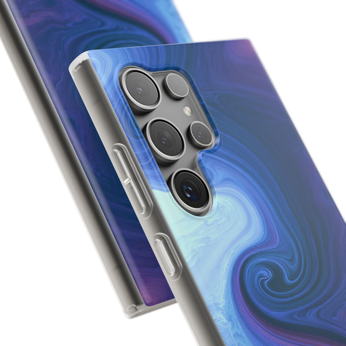Azure Fluid Swirl · Lite Phone Case for Samsung · Blue