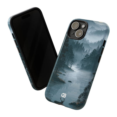 Silent Nordic Fjord · Tough Phone Case for iPhone · Blue