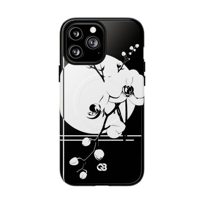 Nocturne Orchid Bloom · Tough 2.0 Magnetic Phone Case for iPhone · Black