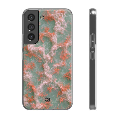 Coral Pixel Matrix · Lite Phone Case for Samsung · Green