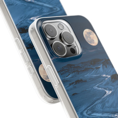 Arctic Moon Drift · Lite Phone Case for iPhone ·  Blue