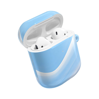 Glacial Contour Flow · Hard Case for AirPods & AirPods Pro · Blue