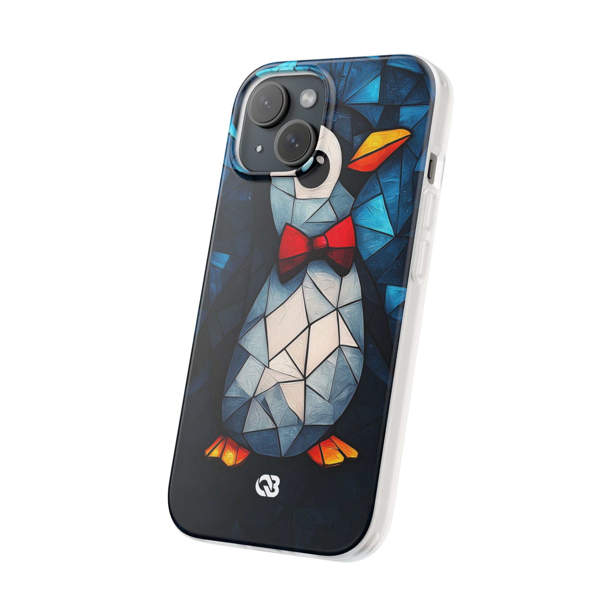 Mosaic Bowtie Penguin · Soft Phone Case for iPhone