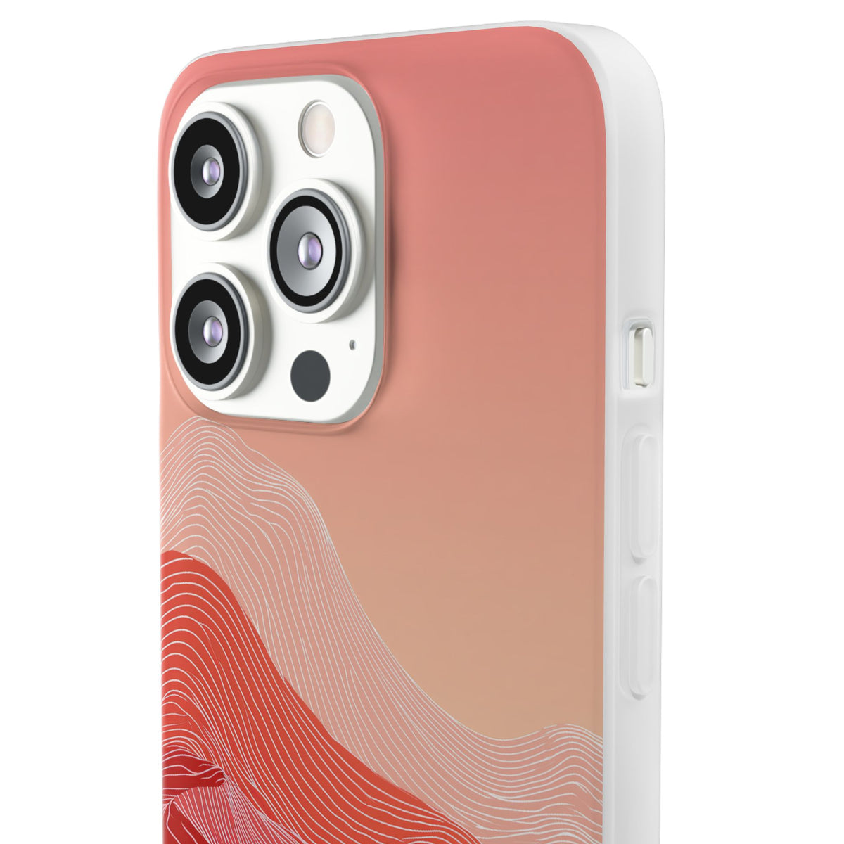 Coral Ridge Contours · Lite Phone Case for iPhone ·  Red
