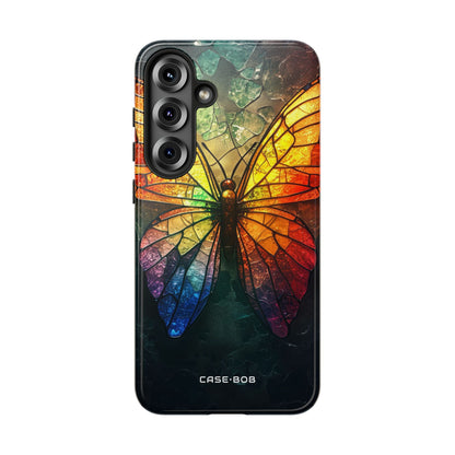 Stained Glass Butterfly Samsung S25 Plus Case - Tough