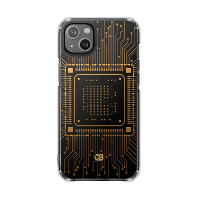 Gold Impact MagSafe Phone Case for iPhone - Cyber Gold Processor