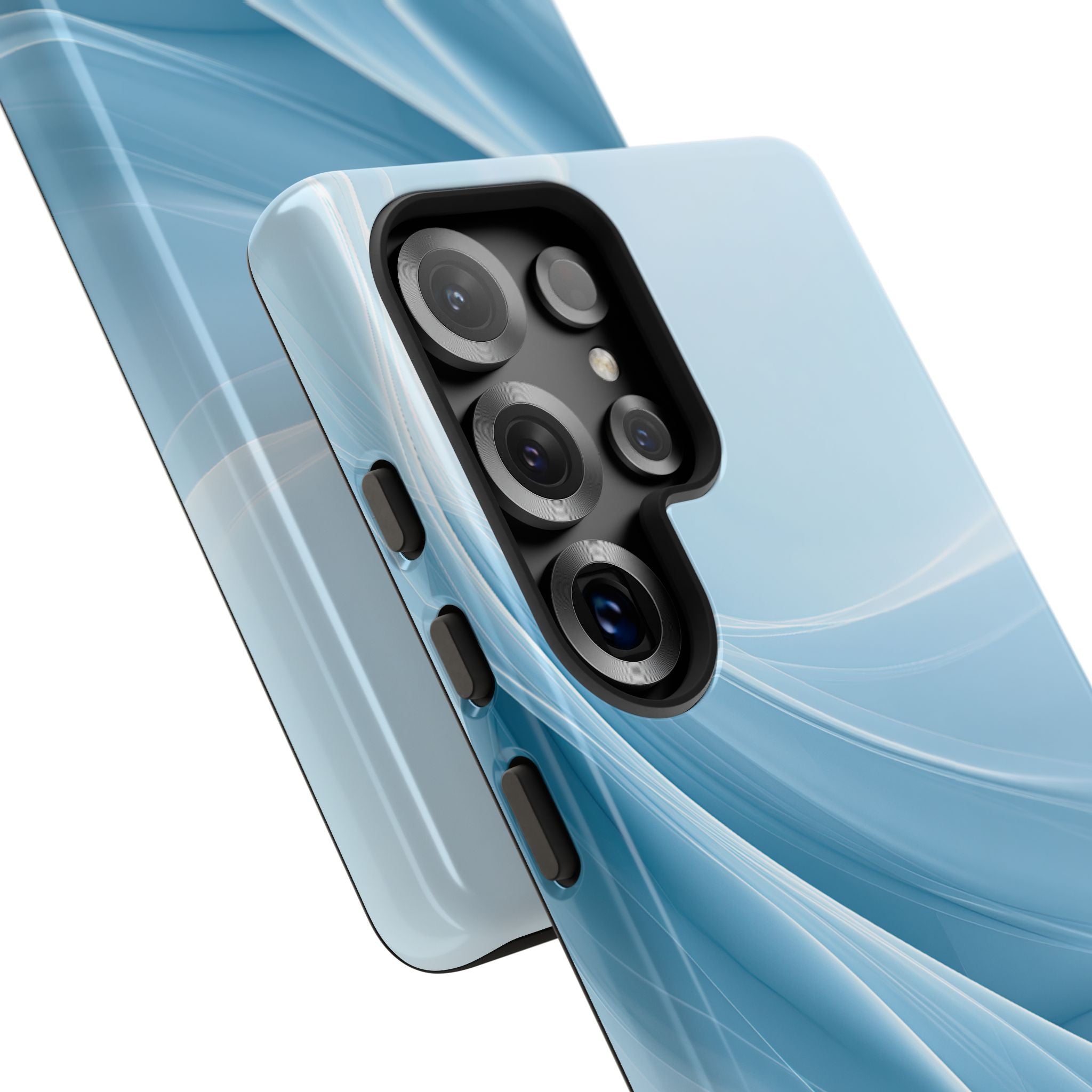 Blue Tough Phone Case for Samsung - Arctic Silk Drift