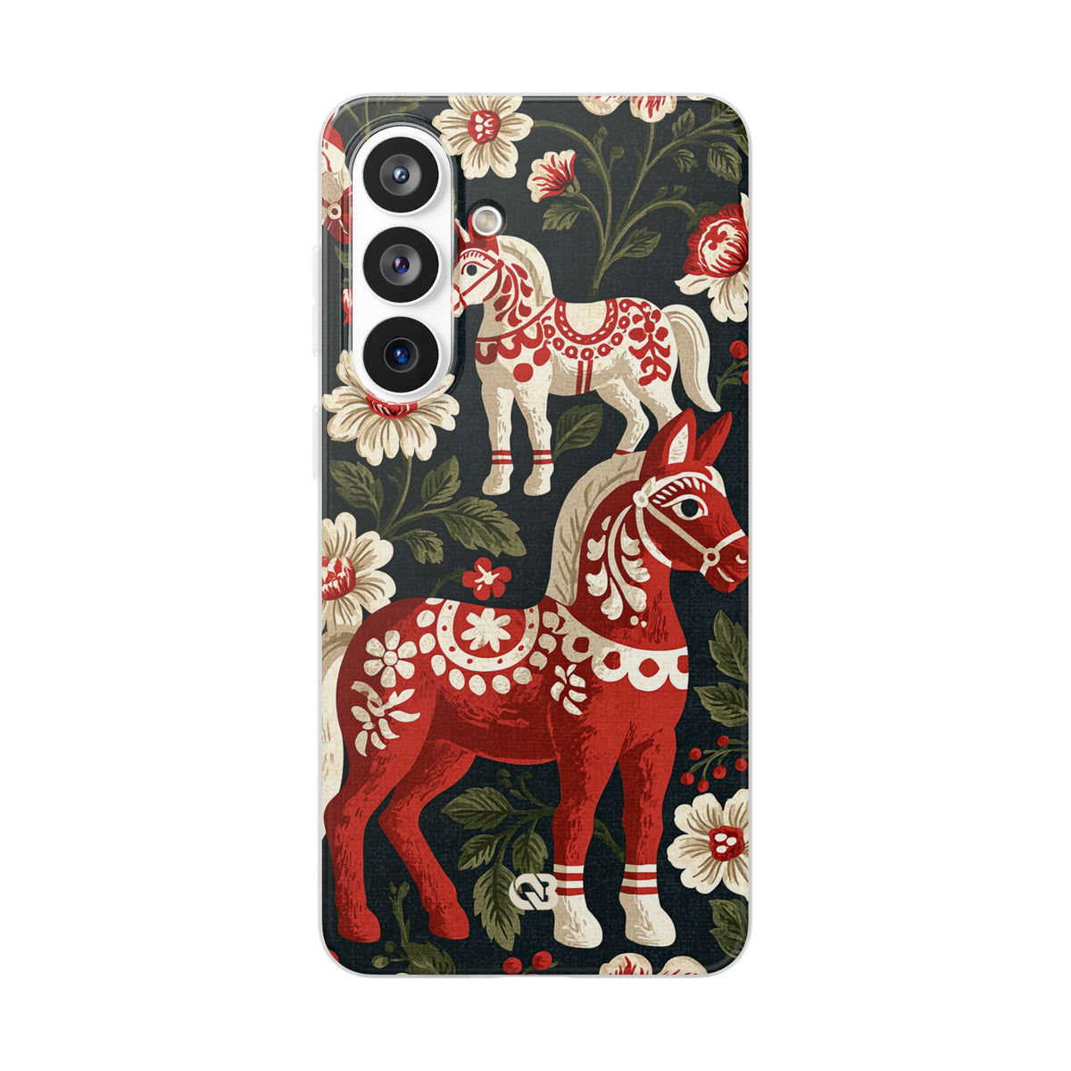 Nordic Dala Meadow · Lite Phone Case for Samsung · Red