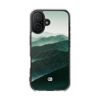 Alpine Mist · Clear Impact Magnetic Phone Case for iPhone · Green
