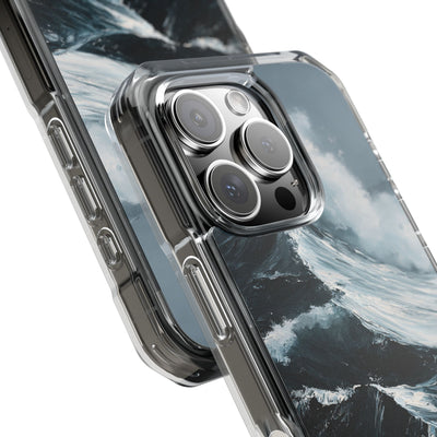Nordic Swell · Clear Impact Magnetic Phone Case for iPhone · Blue
