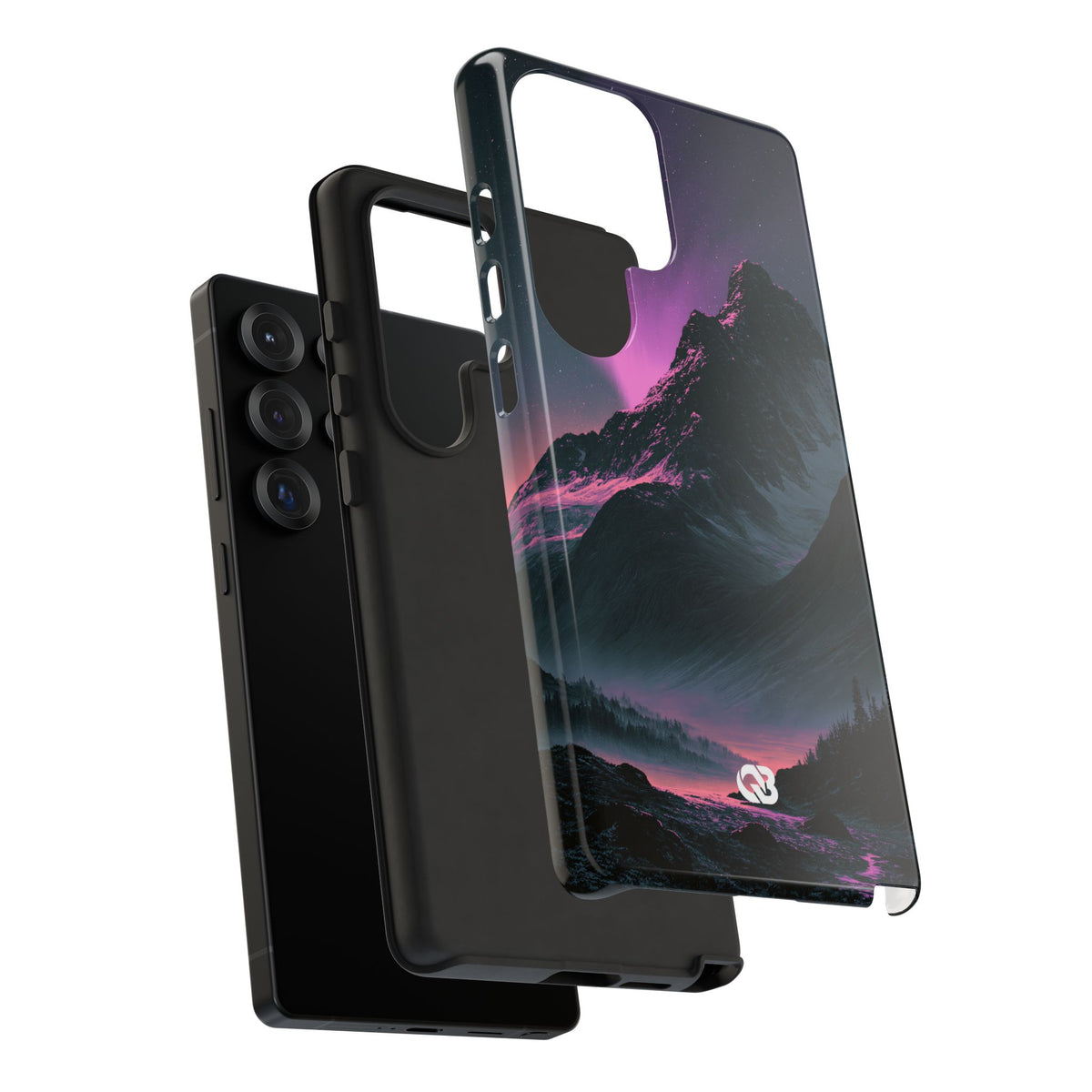 Arctic Aurora Summit · Tough Phone Case for Samsung · Black