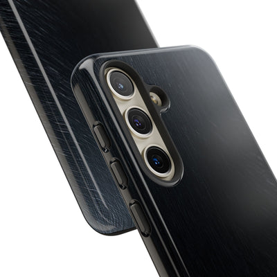 Brushed Obsidian Steel · Tough Phone Case for Samsung · Black