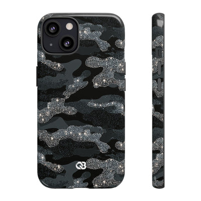 Glitter Shadow Camo · Tough Phone Case for iPhone · Black