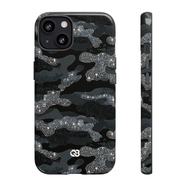 Glitter Shadow Camo · Tough Phone Case for iPhone · Black