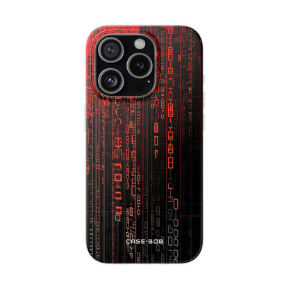 Crimson Glyphs iPhone 15 Pro Case - Soft