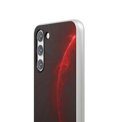 Red Lite Phone Case for Samsung - Solar Crimson Flare
