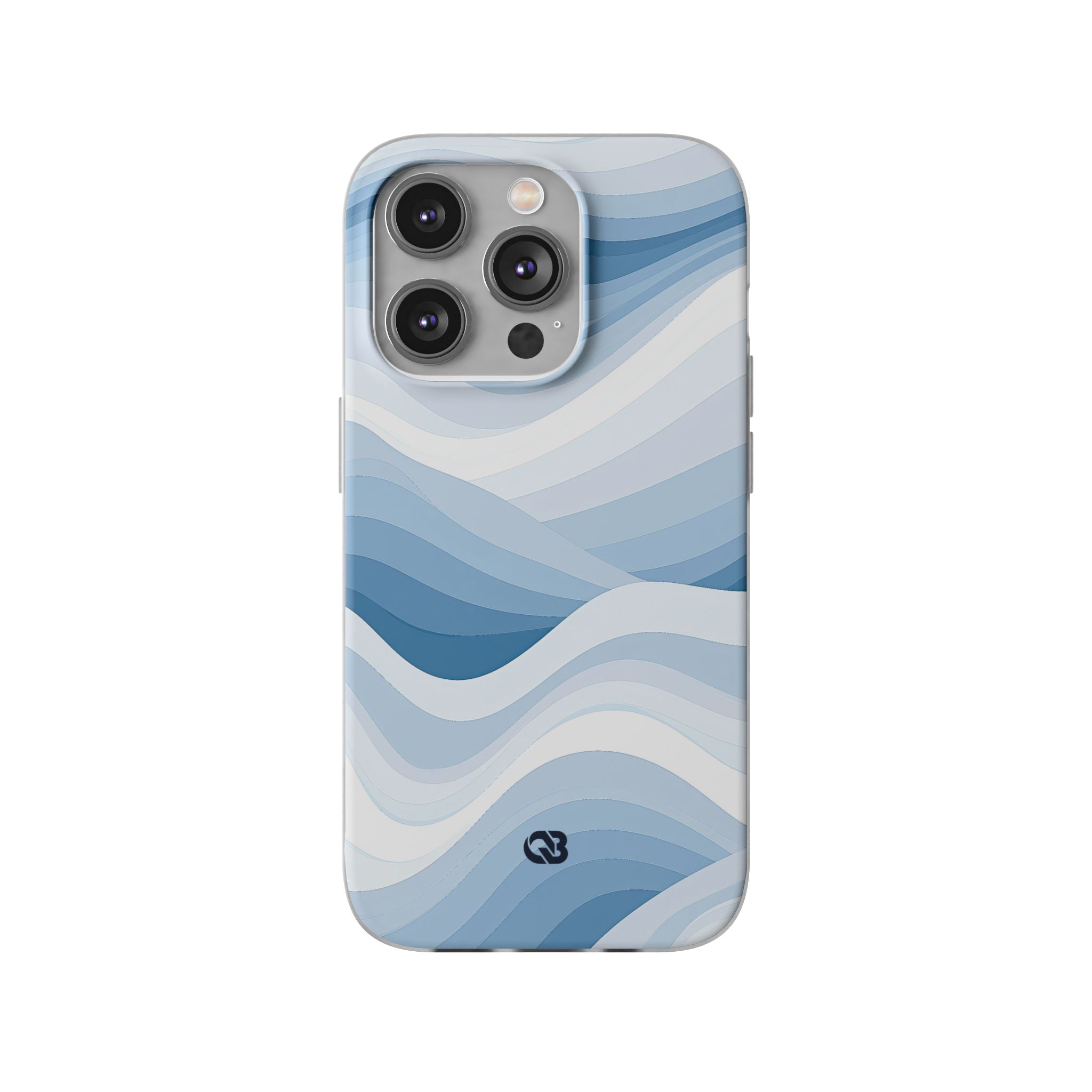 Blue Lite Phone Case for iPhone - Glacial Indigo Flow