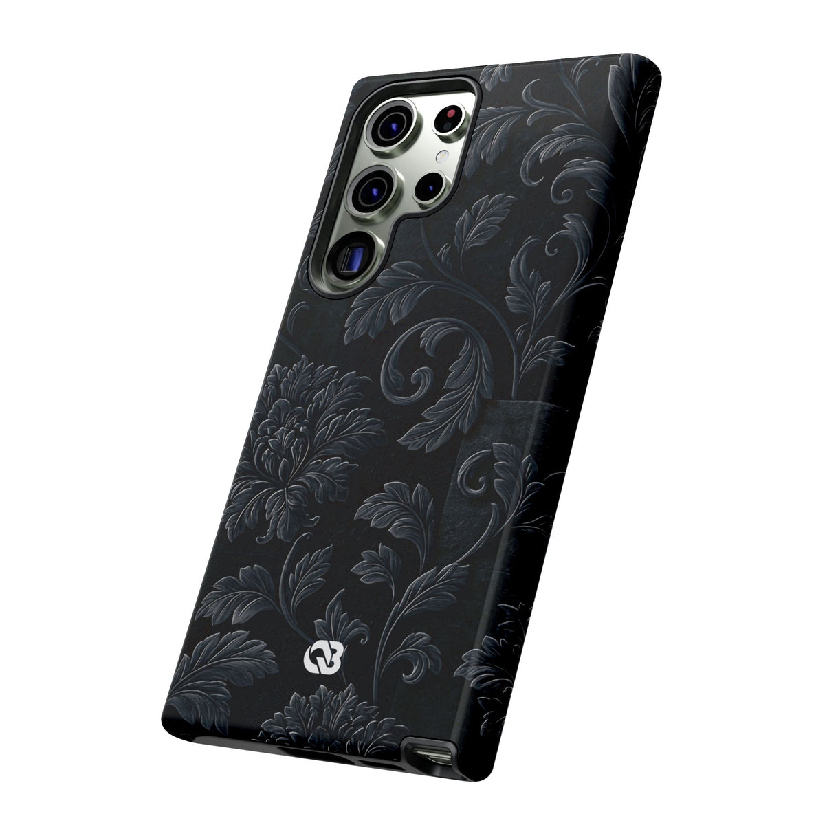 Obsidian Damask · Tough Phone Case for Samsung · Black