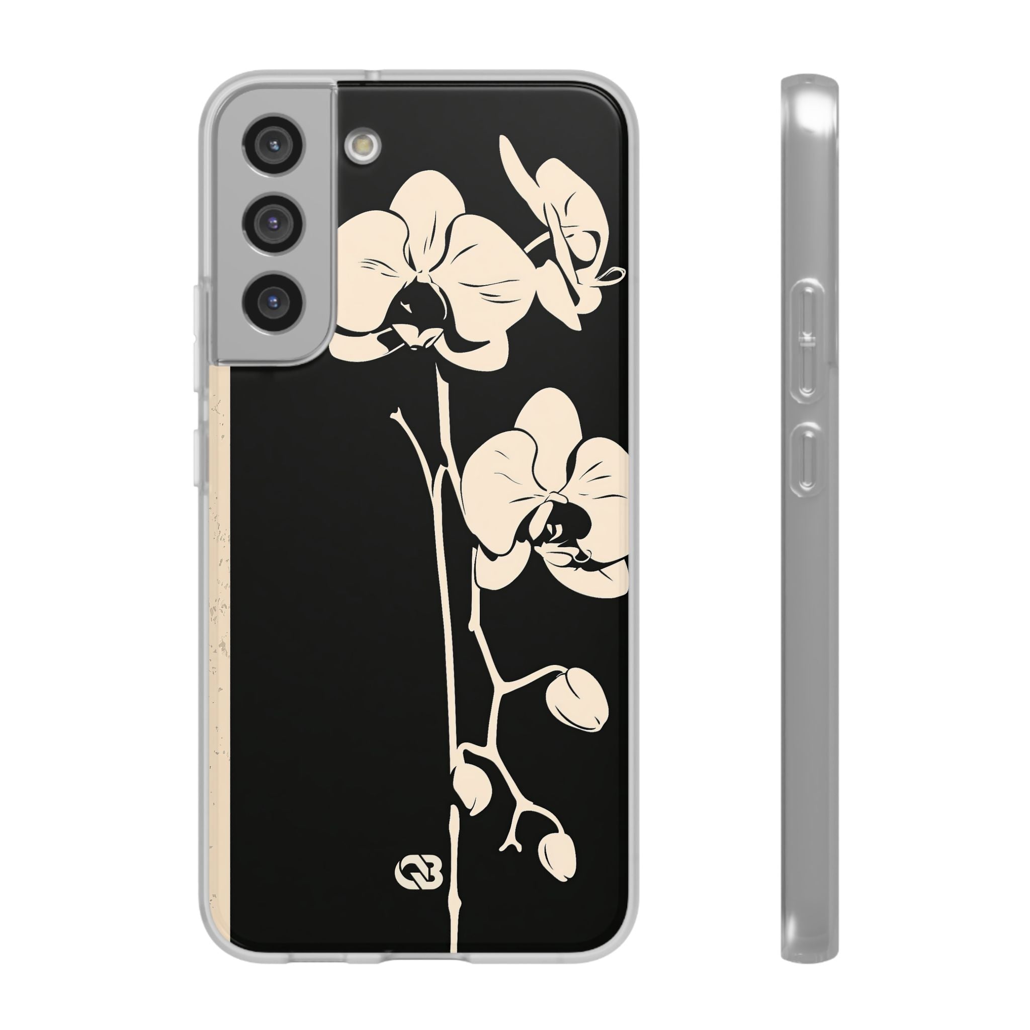 Black Lite Phone Case for Samsung - Obsidian Bone Orchid