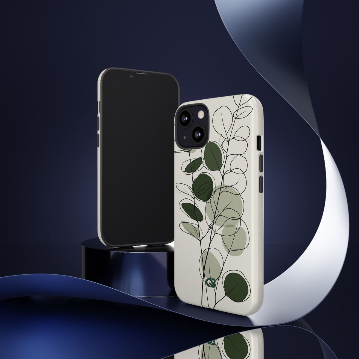 Eucalyptus Foliage Study · Tough Phone Case for iPhone · Green