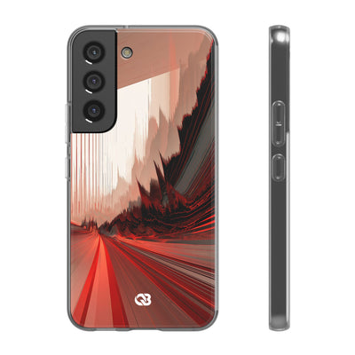 Red Lite Phone Case for Samsung - Crimson Pulse Horizon