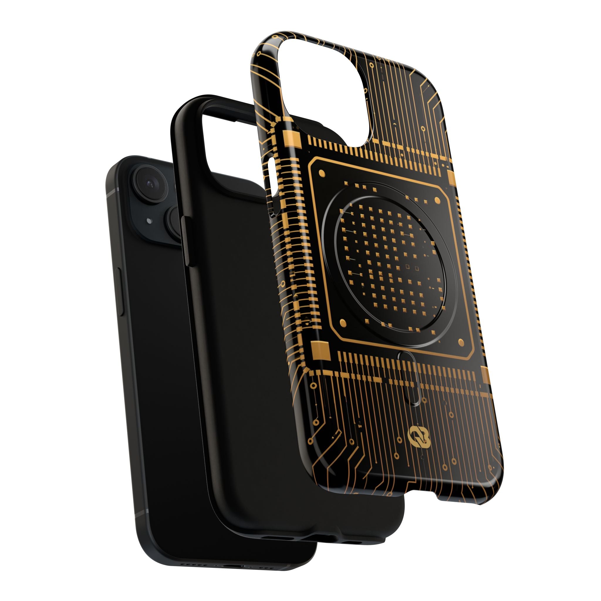 Gold Tough 2.0 Magsafe Phone Case for iPhone - Cyber Gold Processor