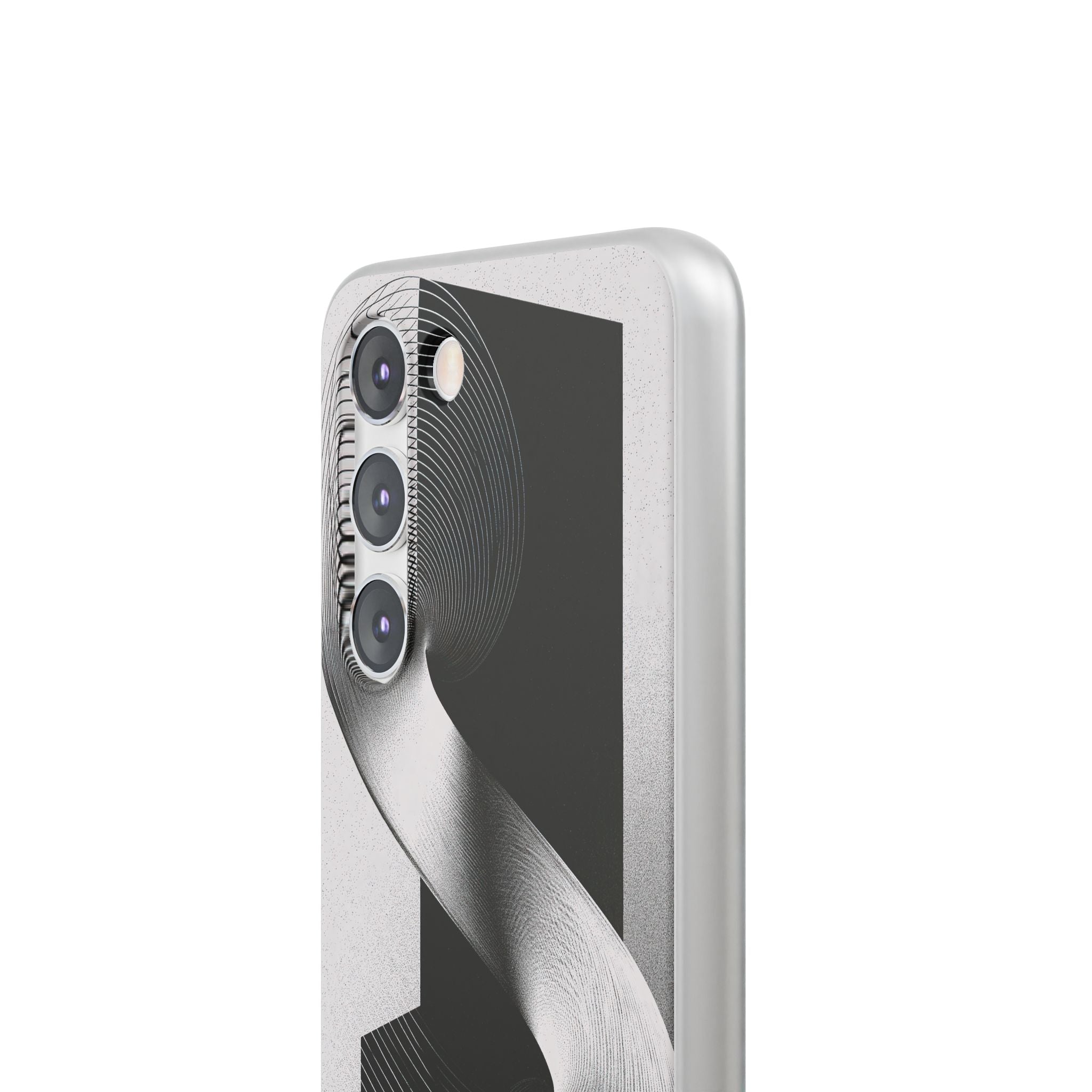Grey Lite Phone Case for Samsung - Obsidian Moiré Wave