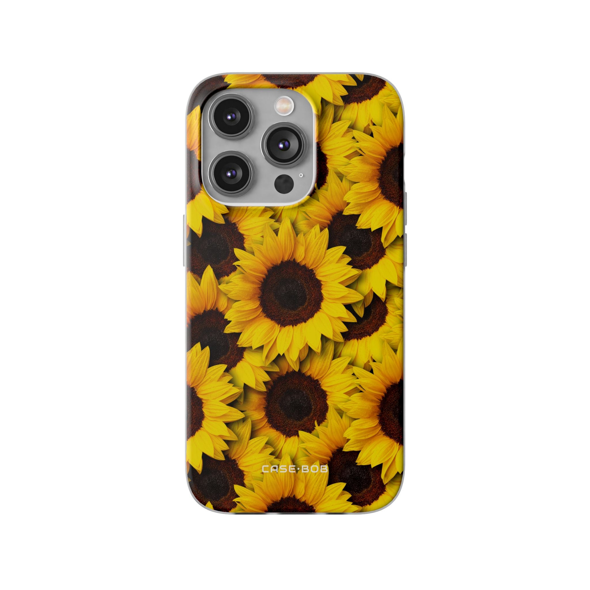 Auringonkukka Glow iPhone 14 Pro -pehmeä suojakotelo