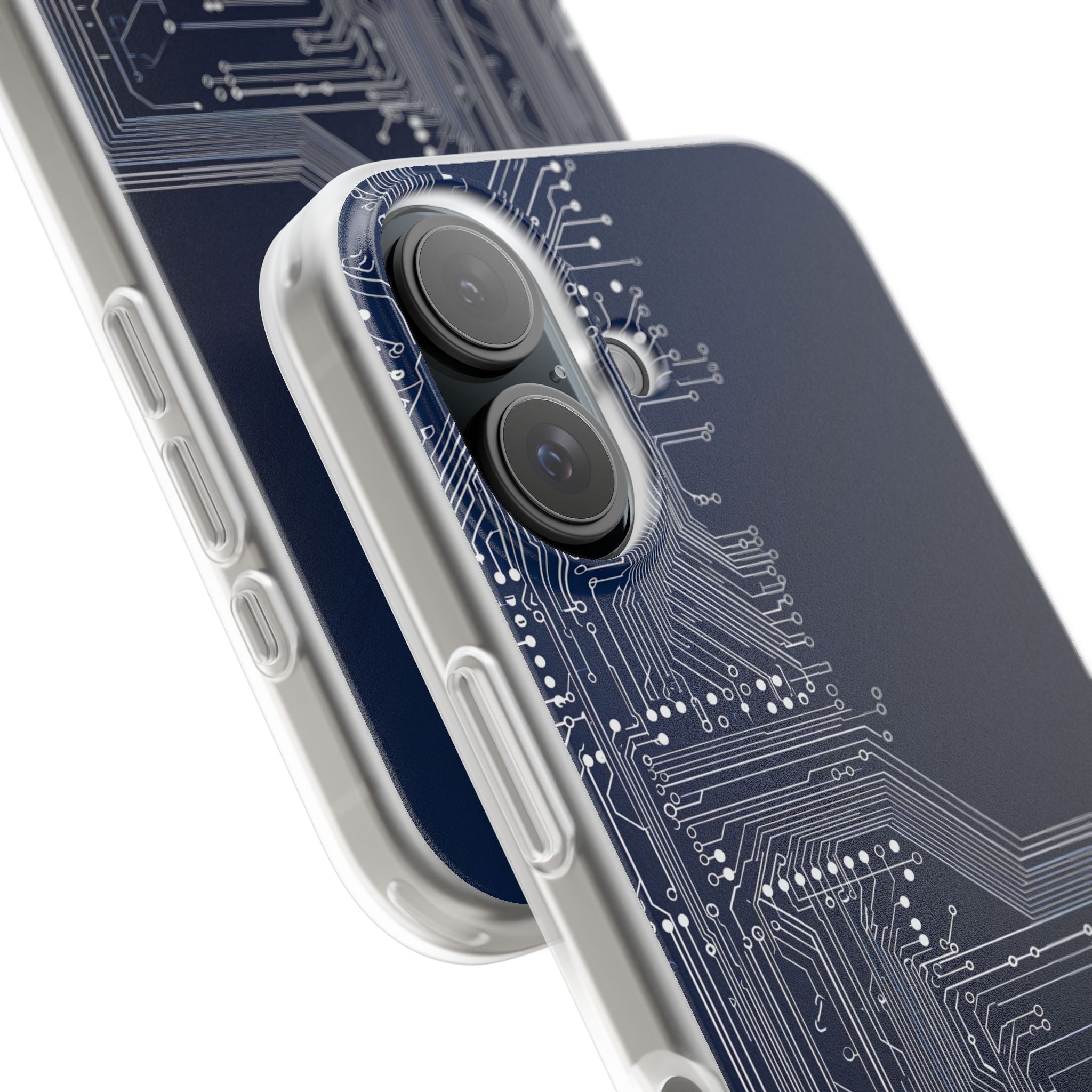 Blue Lite Phone Case for iPhone - Cobalt Data Stream