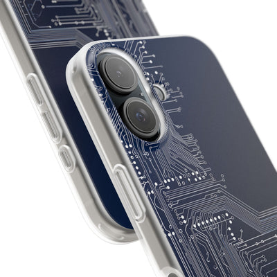 Blue Lite Phone Case for iPhone - Cobalt Data Stream